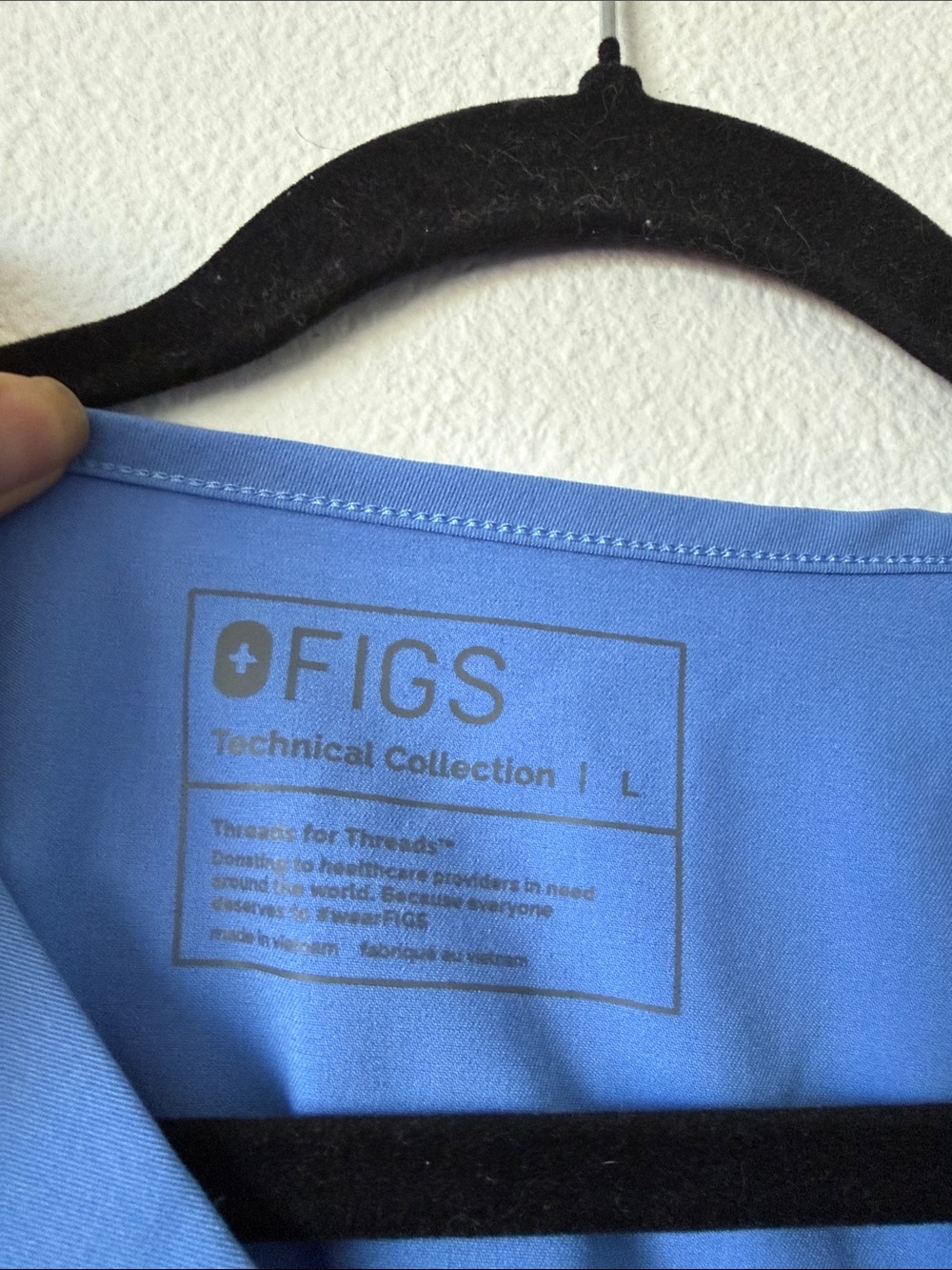 Figs Medical Scrub Set in Periwinkle Size Large - Picture 5 of 8